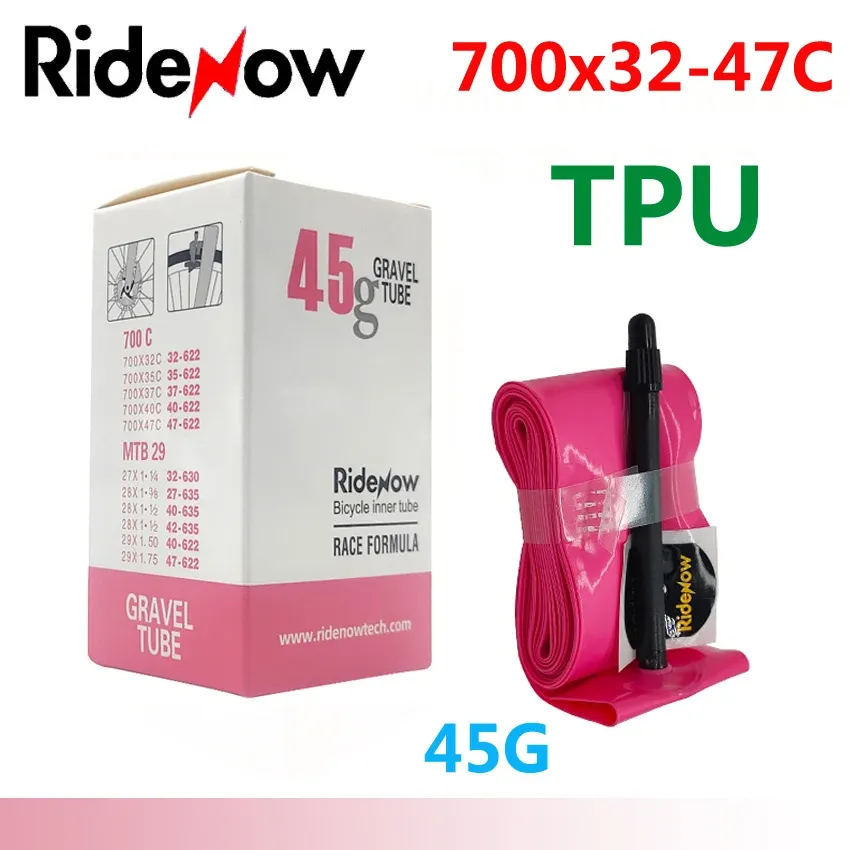 RideNow TPU Bike Inner Tube 700C for Road & MTB Bicycles - Lightweight, Durable, and Versatile Sizes (18-47C, 29x1.5-1.9) - Essential Cycling Accessory - Image 4