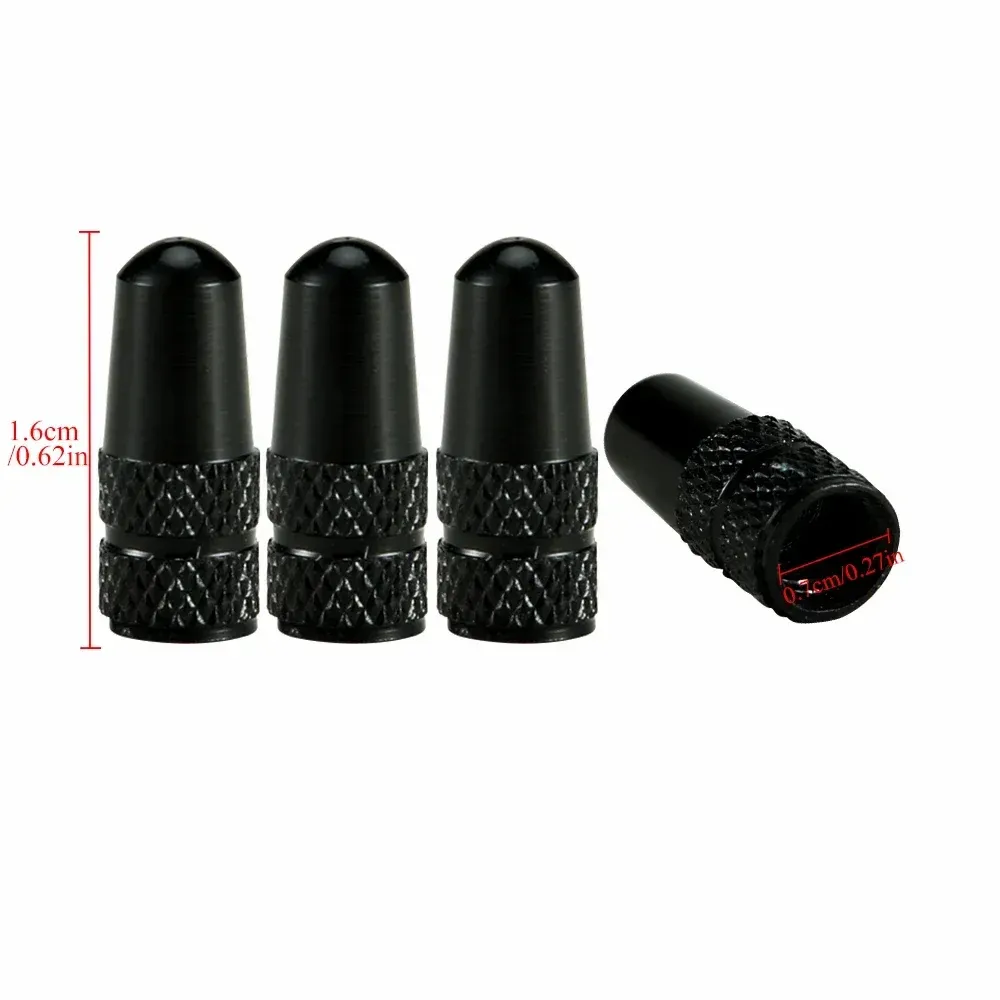 4Pcs Aluminum Alloy Presta Valve Caps for Road MTB Bike Tires - Dustproof & Stylish Bicycle Wheel Accessories thumbnail 2