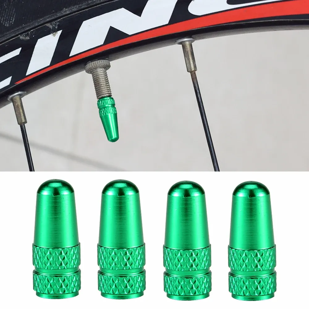 4Pcs Aluminum Alloy Presta Valve Caps for Road MTB Bike Tires - Dustproof & Stylish Bicycle Wheel Accessories showcase 17