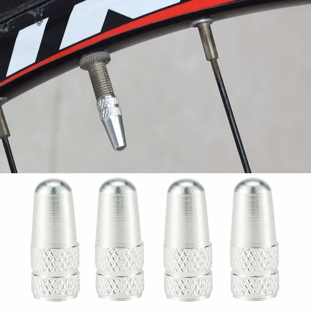 4Pcs Aluminum Alloy Presta Valve Caps for Road MTB Bike Tires - Dustproof & Stylish Bicycle Wheel Accessories showcase 8