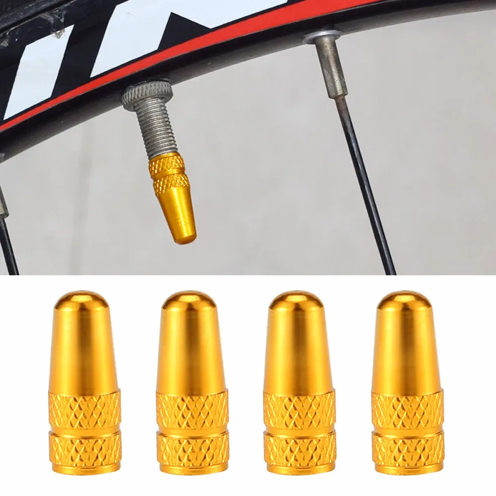4Pcs Aluminum Alloy Presta Valve Caps for Road MTB Bike Tires - Dustproof & Stylish Bicycle Wheel Accessories showcase 11