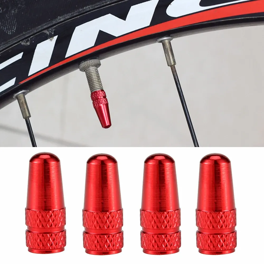 4Pcs Aluminum Alloy Presta Valve Caps for Road MTB Bike Tires - Dustproof & Stylish Bicycle Wheel Accessories showcase 14