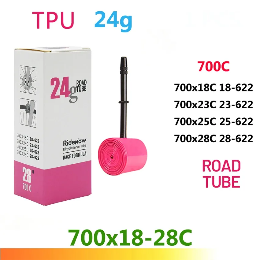 RideNow TPU Bike Inner Tube 700C for Road & MTB Bicycles - Lightweight, Durable, and Versatile Sizes (18-47C, 29x1.5-1.9) - Essential Cycling Accessory showcase 6