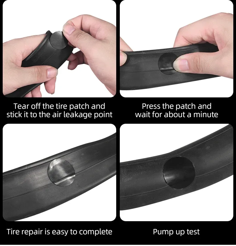 ROCKBROS Bicycle Tire Repair Kit - Glue-Free Patch Tool for Mountain & Road Bikes, Inner Tube Puncture Fix, Portable Outdoor Cycling Accessory showcase 9