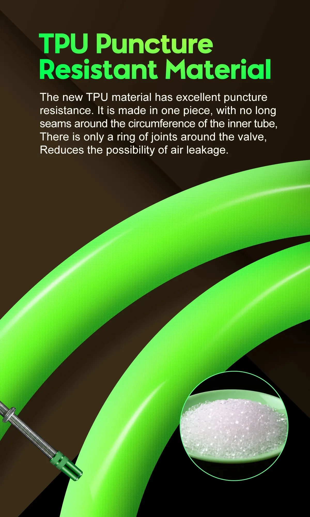 Ultralight TPU Bicycle Inner Tube for Mountain Bikes - 26, 27.5, 29 Inch Wheels, 45mm Metal Presta Valve, Anti-Oxidation, CYCLAMI Brand showcase 8