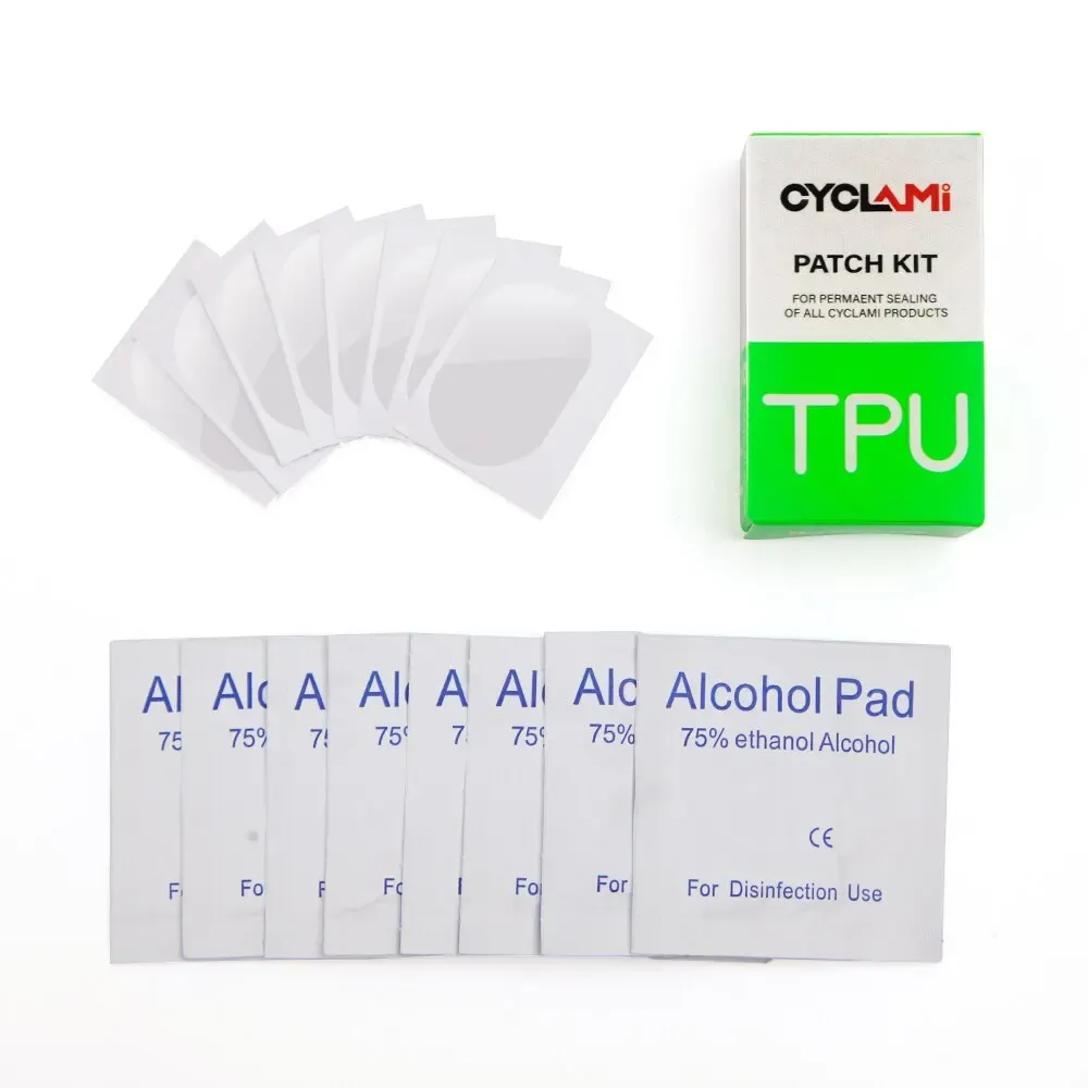 CYCLami 8-Piece Bike Inner Tube Repair Kit for Road MTB Folding Bicycles - Durable TPU Material, Glue-Free Patching Tools for Quick Puncture Fixes thumbnail 6