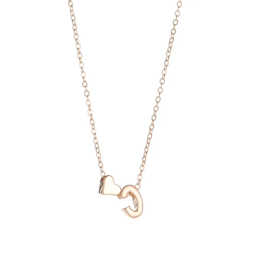 Tiny Heart Dainty Initial Necklace for Women - 18K Gold & Silver Plated Letter Pendant Choker, Adjustable 45+5cm Chain, Perfect Gift Jewelry showcase 10