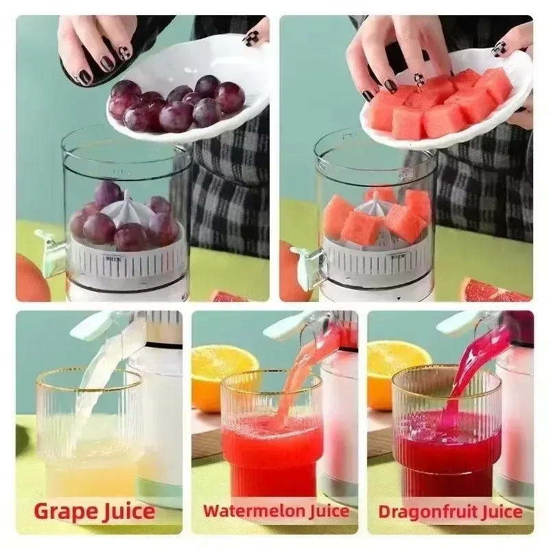 Portable Automatic USB Juicer Cup - Electric Citrus Fruit Juicer Machine for Oranges, Lemons, Apples - Easy Clean, 400ml Capacity, Ideal for Healthy Drinks in Ghana thumbnail 2