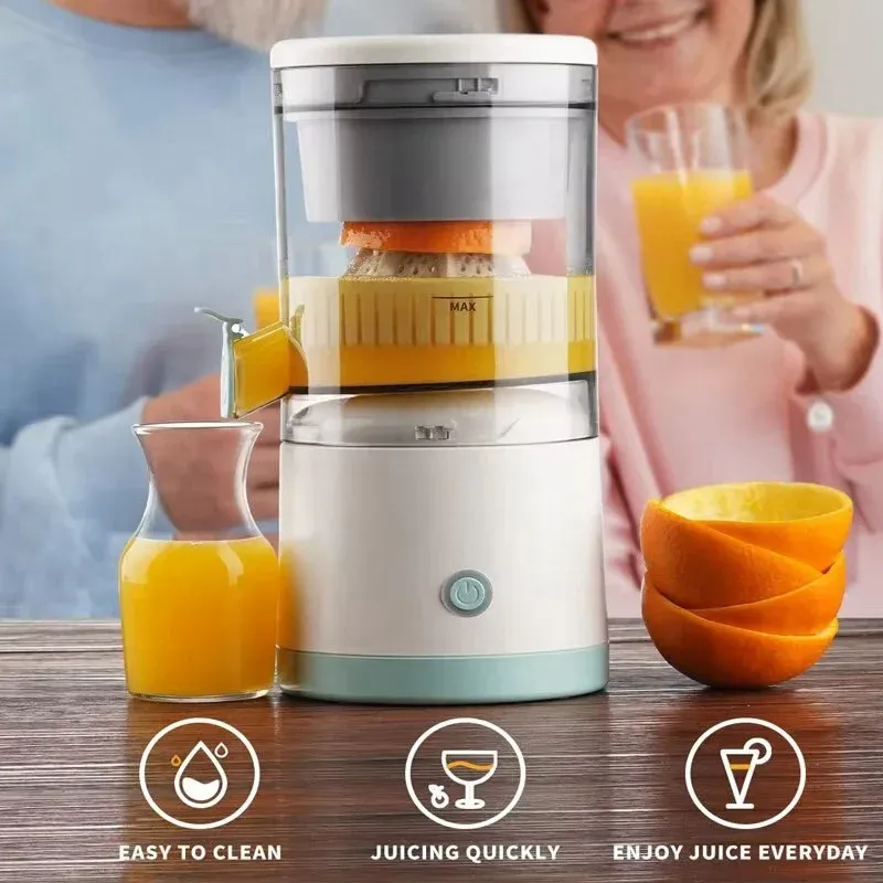 Portable Automatic USB Juicer Cup - Electric Citrus Fruit Juicer Machine for Oranges, Lemons, Apples - Easy Clean, 400ml Capacity, Ideal for Healthy Drinks in Ghana thumbnail 1