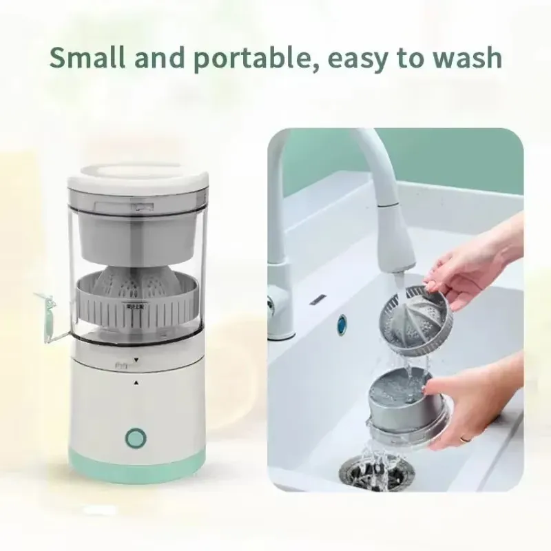Portable Automatic USB Juicer Cup - Electric Citrus Fruit Juicer Machine for Oranges, Lemons, Apples - Easy Clean, 400ml Capacity, Ideal for Healthy Drinks in Ghana thumbnail 6