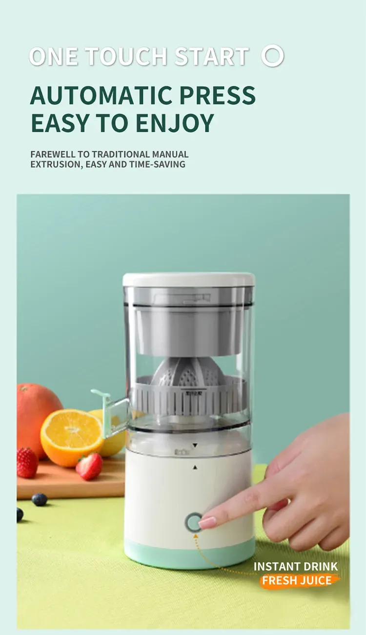 Portable Automatic USB Juicer Cup - Electric Citrus Fruit Juicer Machine for Oranges, Lemons, Apples - Easy Clean, 400ml Capacity, Ideal for Healthy Drinks in Ghana showcase 4