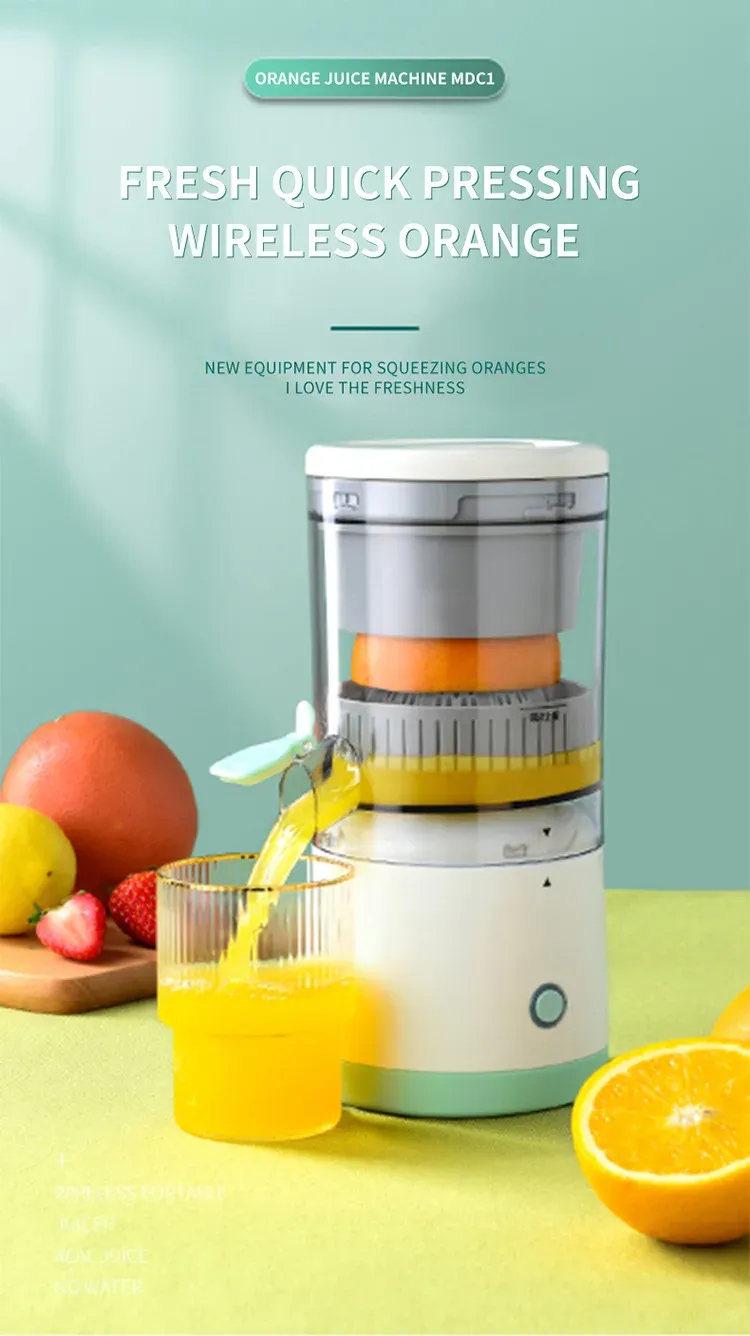 Portable Automatic USB Juicer Cup - Electric Citrus Fruit Juicer Machine for Oranges, Lemons, Apples - Easy Clean, 400ml Capacity, Ideal for Healthy Drinks in Ghana showcase 1