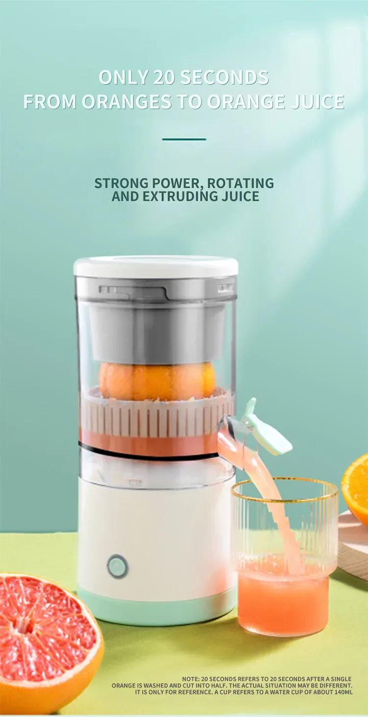 Portable Automatic USB Juicer Cup - Electric Citrus Fruit Juicer Machine for Oranges, Lemons, Apples - Easy Clean, 400ml Capacity, Ideal for Healthy Drinks in Ghana showcase 3