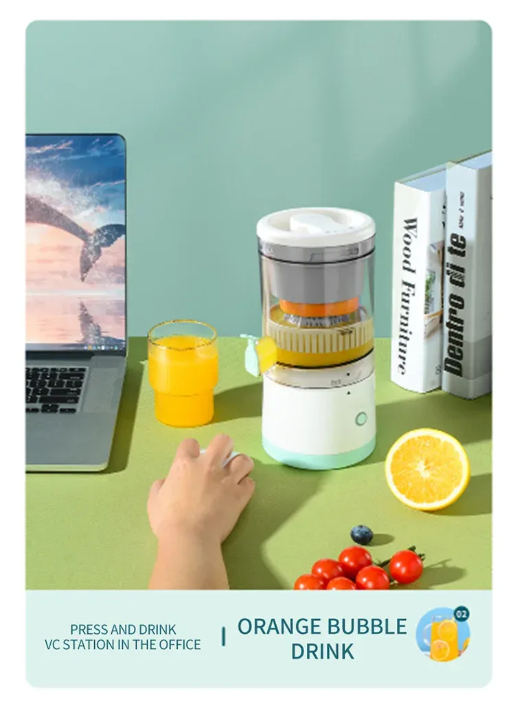 Portable Automatic USB Juicer Cup - Electric Citrus Fruit Juicer Machine for Oranges, Lemons, Apples - Easy Clean, 400ml Capacity, Ideal for Healthy Drinks in Ghana showcase 12