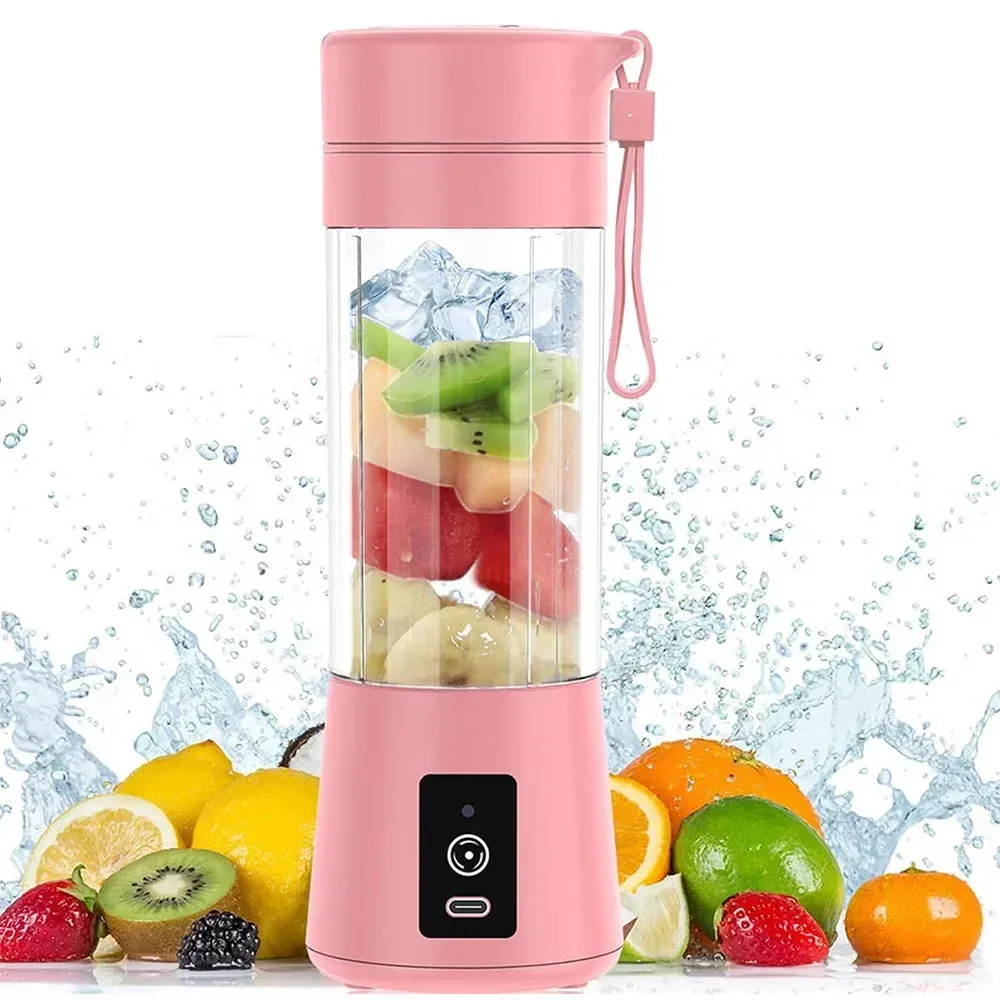 Portable Mini Electric Juicer USB Rechargeable Smoothie Maker | Automatic Fresh Squeezer for Fruit, Orange, Lemon | Compact Kitchen Blender for On-the-Go thumbnail 1