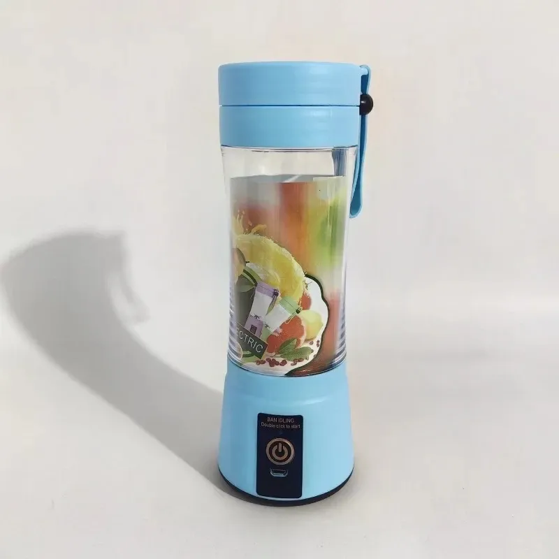 380ml Portable Electric Juicer Blender - USB Rechargeable Mini Smoothie Maker with 6-Blade Power, Ideal for Household Kitchen, Travel, and Protein Shakes showcase 7