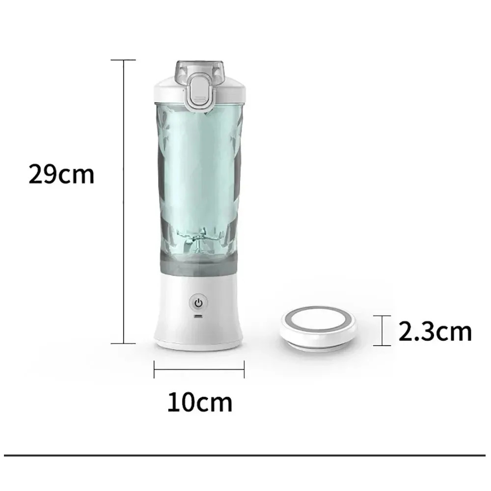 Portable 600ML Juicer Cup Blender 4000mAh USB-C Rechargeable Mini Smoothie Maker with 10-Leaf Blades, Powerful 150W Motor for Shakes, Smoothies, Outdoor Use thumbnail 6
