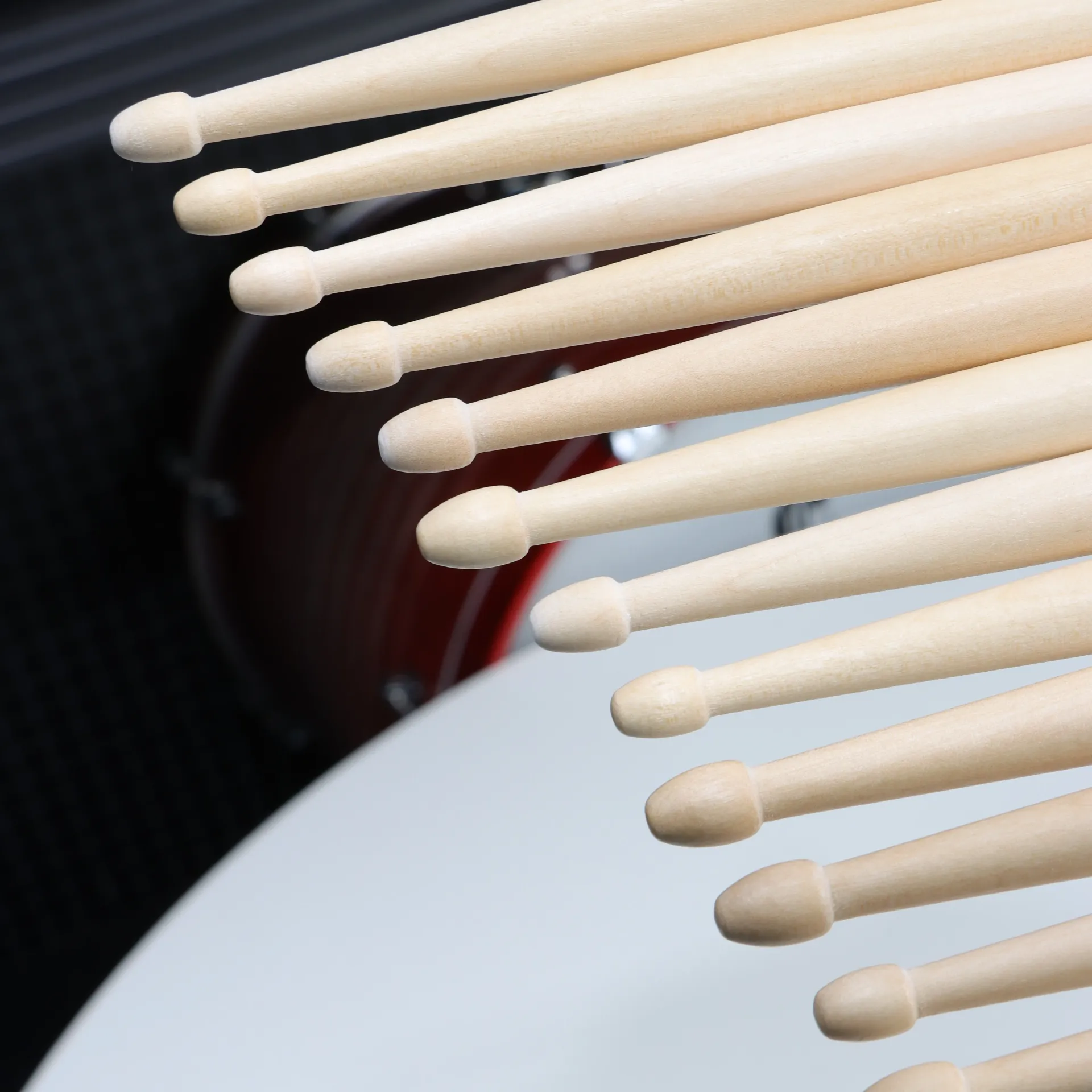 Premium Maple Wood Drum Sticks 5A 7A 5B - Durable, Lightweight, Ergonomic Design for All Drummers thumbnail 6