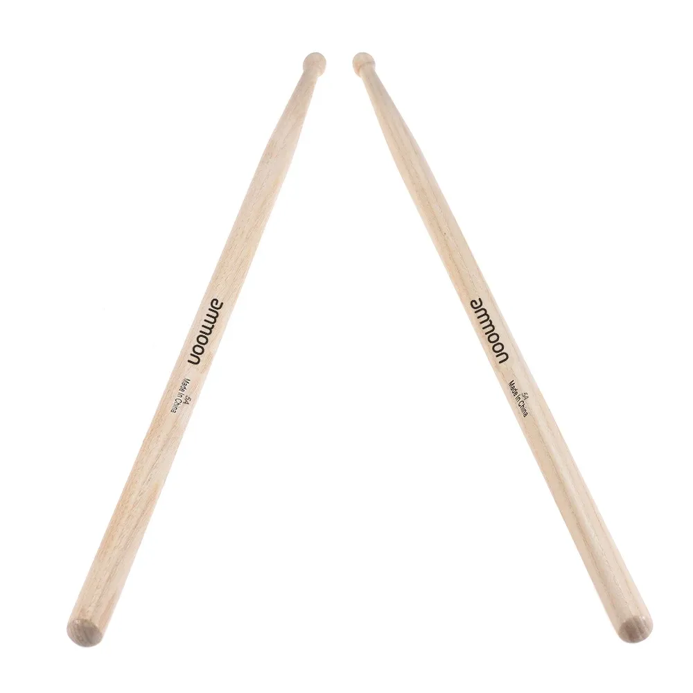 Ammoon 5A/7A Wooden Drumsticks Set - 3 or 12 Pairs of Fraxinus Mandshurica Wood Drum Sticks for Beginners & Professionals, Smooth Finish, Balanced Response for Jazz, Rock, and Practice showcase 6