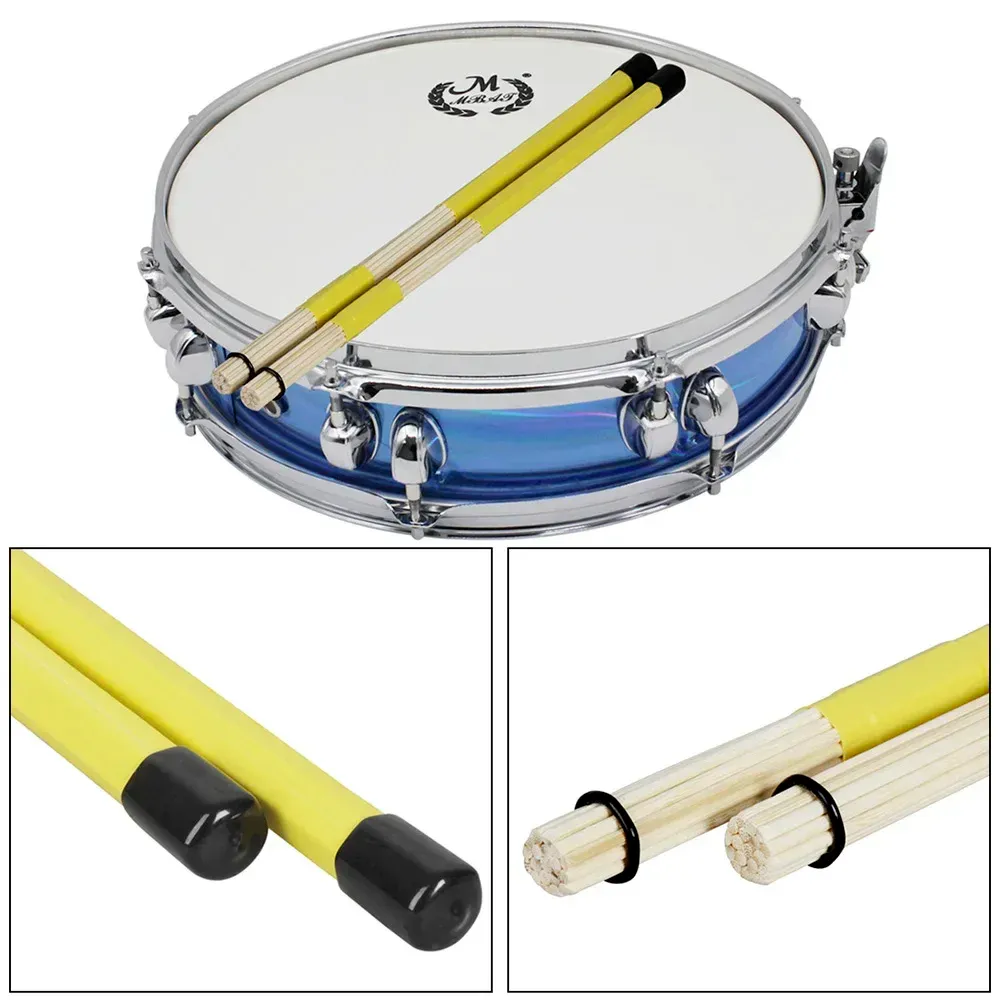 M MBAT 40CM Bamboo Drum Brushes Sticks with 19 Rods - Lightweight, Low Volume Percussion Accessories for Jazz, Folk Music - Durable & Protective showcase 1