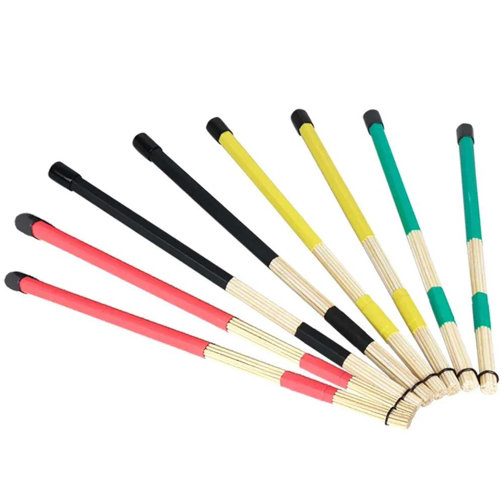 M MBAT 40CM Bamboo Drum Brushes Sticks with 19 Rods - Lightweight Jazz Percussion Accessories for Soft Music Performance thumbnail 4