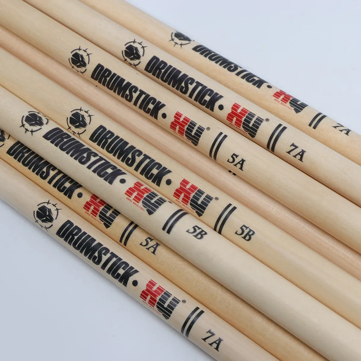 Professional 5A7A5B Maple Wood Drum Sticks with Skull Carving - Durable, Lightweight, and Responsive for Drummers, Live Performances, and Studio Recording thumbnail 4
