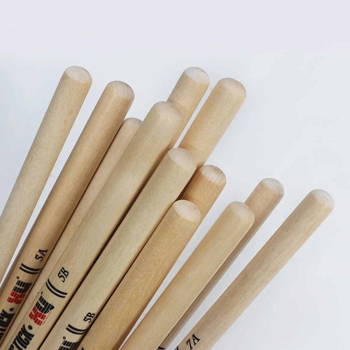 Professional 5A7A5B Maple Wood Drum Sticks with Skull Carving - Durable, Lightweight, and Responsive for Drummers, Live Performances, and Studio Recording thumbnail 3
