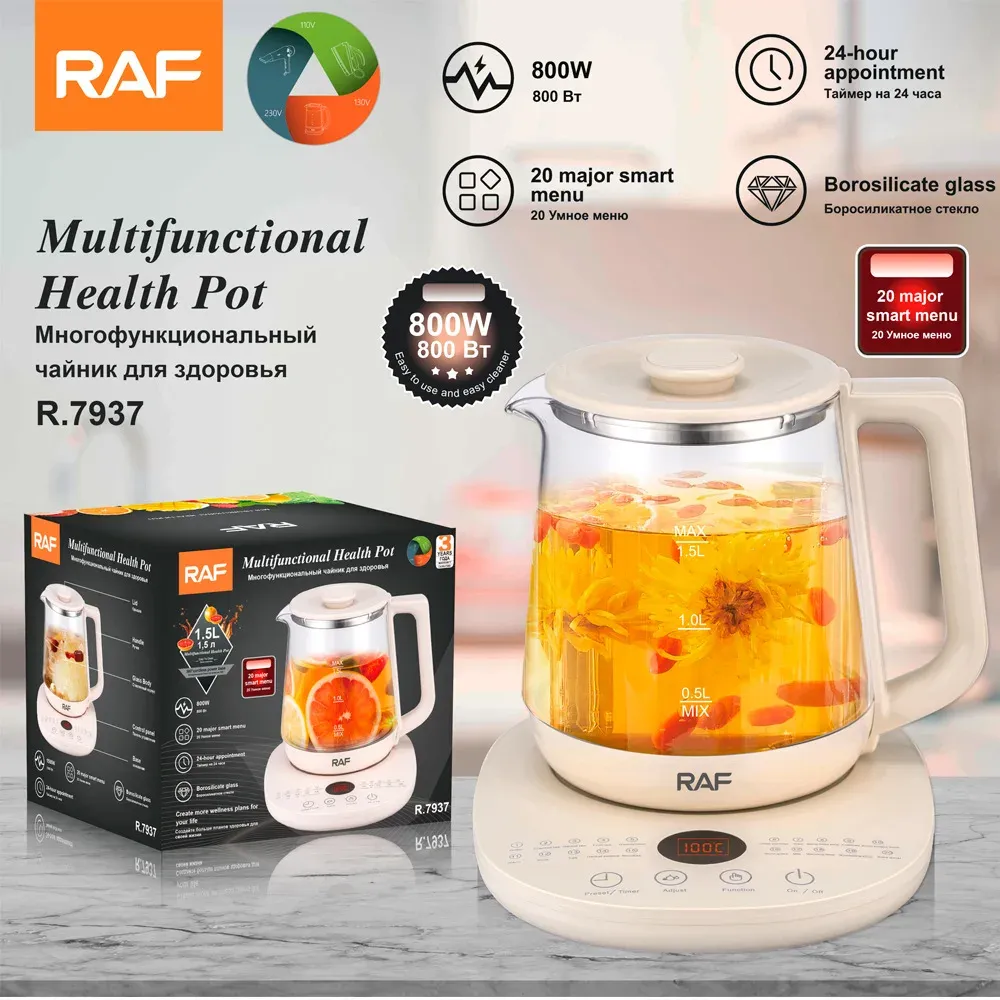 1.5L Electric Glass Kettle Health Preserving Pot - Multifunctional Smart Kettle for Tea & Coffee, Automatic Kitchen Appliance showcase 1