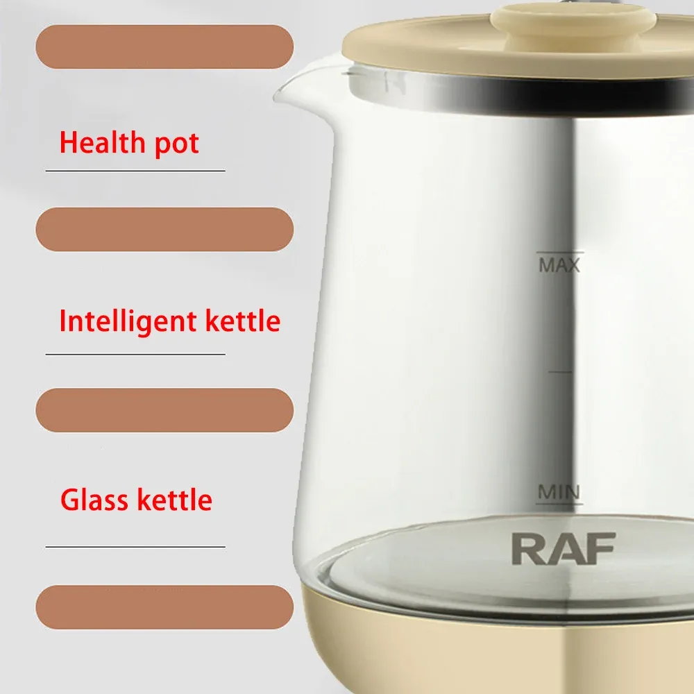 1.5L Electric Glass Kettle Health Preserving Pot - Multifunctional Smart Kettle for Tea & Coffee, Automatic Kitchen Appliance showcase 3
