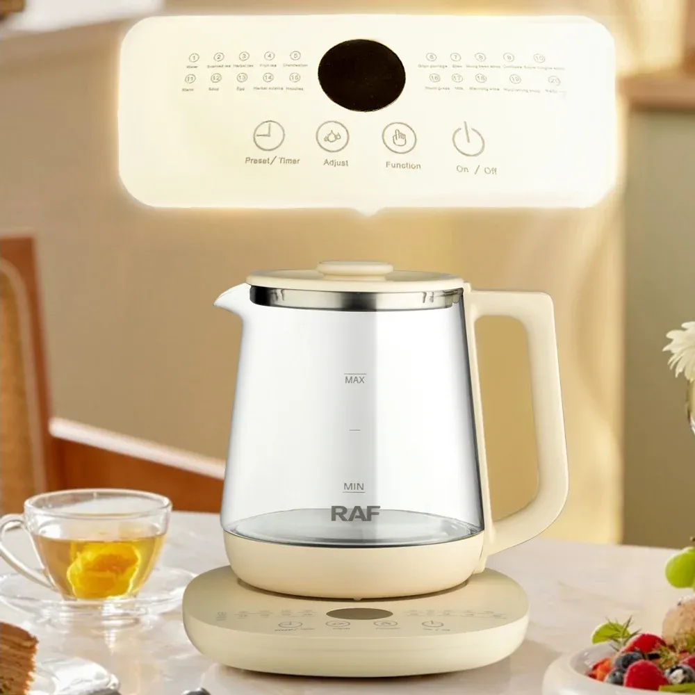 1.5L Electric Glass Kettle Health Preserving Pot - Multifunctional Smart Kettle for Tea & Coffee, Automatic Kitchen Appliance showcase 2
