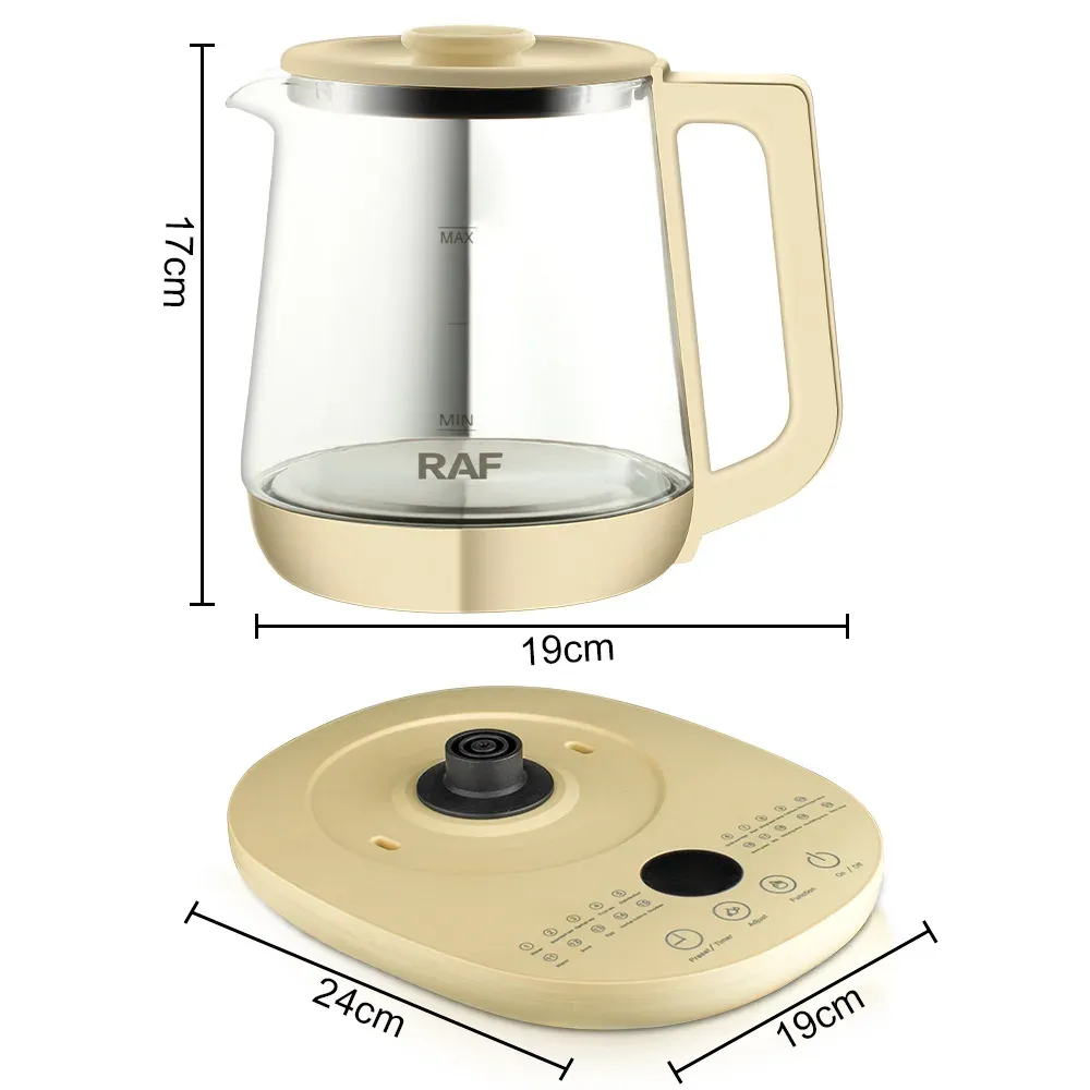 1.5L Electric Glass Kettle Health Preserving Pot - Multifunctional Smart Kettle for Tea & Coffee, Automatic Kitchen Appliance thumbnail 6
