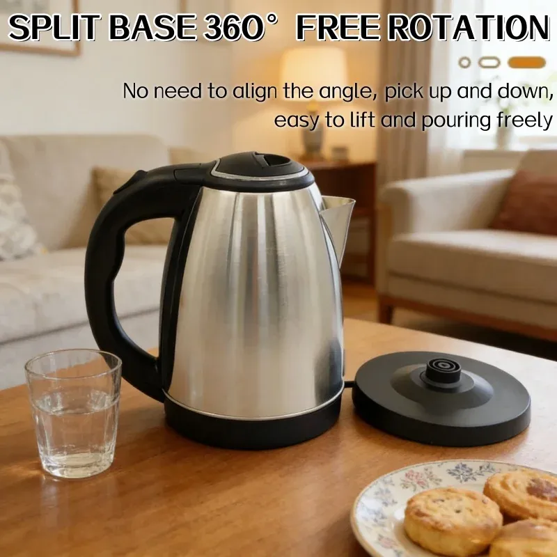 Smart Electric Kettle 2L Stainless Steel Portable Water Boiler - Fast Heating, Auto Shut-off for Home, Office, Travel showcase 5