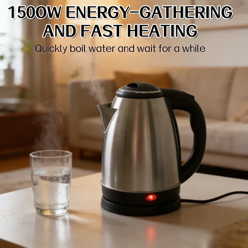 Smart Electric Kettle 2L Stainless Steel Portable Water Boiler - Fast Heating, Auto Shut-off for Home, Office, Travel showcase 2