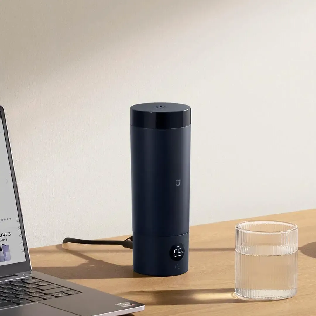 Xiaomi Mijia Portable Electric Kettle 2 - 350ml Smart Thermos Cup, Fast Water Boiler with 6 Temperature Settings, 300W, 12-Hour Keep Warm, 316L Stainless Steel, Travel Friendly, 110-220V Universal Voltage thumbnail 6
