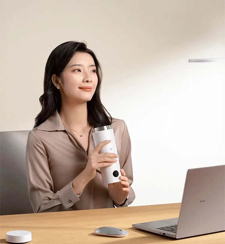 Xiaomi Mijia Portable Electric Kettle 2 - 350ml Smart Thermos Cup, Fast Water Boiler with 6 Temperature Settings, 300W, 12-Hour Keep Warm, 316L Stainless Steel, Travel Friendly, 110-220V Universal Voltage showcase 7