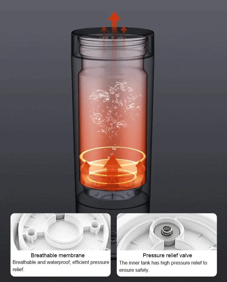 Xiaomi Mijia Portable Electric Kettle 2 - 350ml Smart Thermos Cup, Fast Water Boiler with 6 Temperature Settings, 300W, 12-Hour Keep Warm, 316L Stainless Steel, Travel Friendly, 110-220V Universal Voltage showcase 9