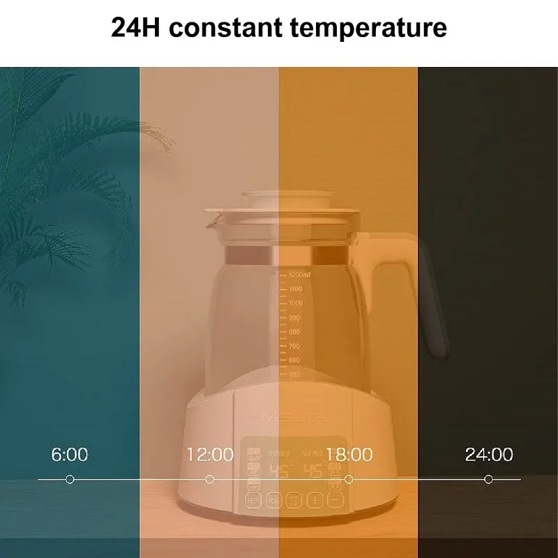 1.2L Smart Thermostatic Milk Kettle for Infants - Automatic Temperature Control, Keep Warm Function, Ideal for Milk Powder Formula Preparation thumbnail 4