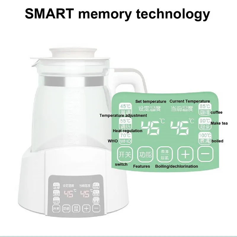 1.2L Smart Thermostatic Milk Kettle for Infants - Automatic Temperature Control, Keep Warm Function, Ideal for Milk Powder Formula Preparation showcase 6