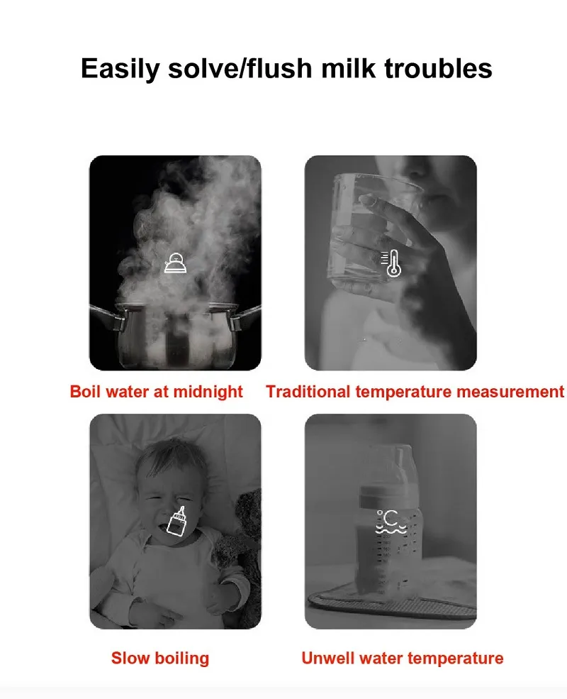 1.2L Smart Thermostatic Milk Kettle for Infants - Automatic Temperature Control, Keep Warm Function, Ideal for Milk Powder Formula Preparation showcase 3