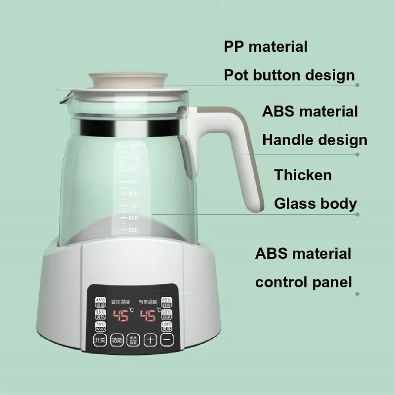 1.2L Smart Thermostatic Milk Kettle for Infants - Automatic Temperature Control, Keep Warm Function, Ideal for Milk Powder Formula Preparation showcase 11
