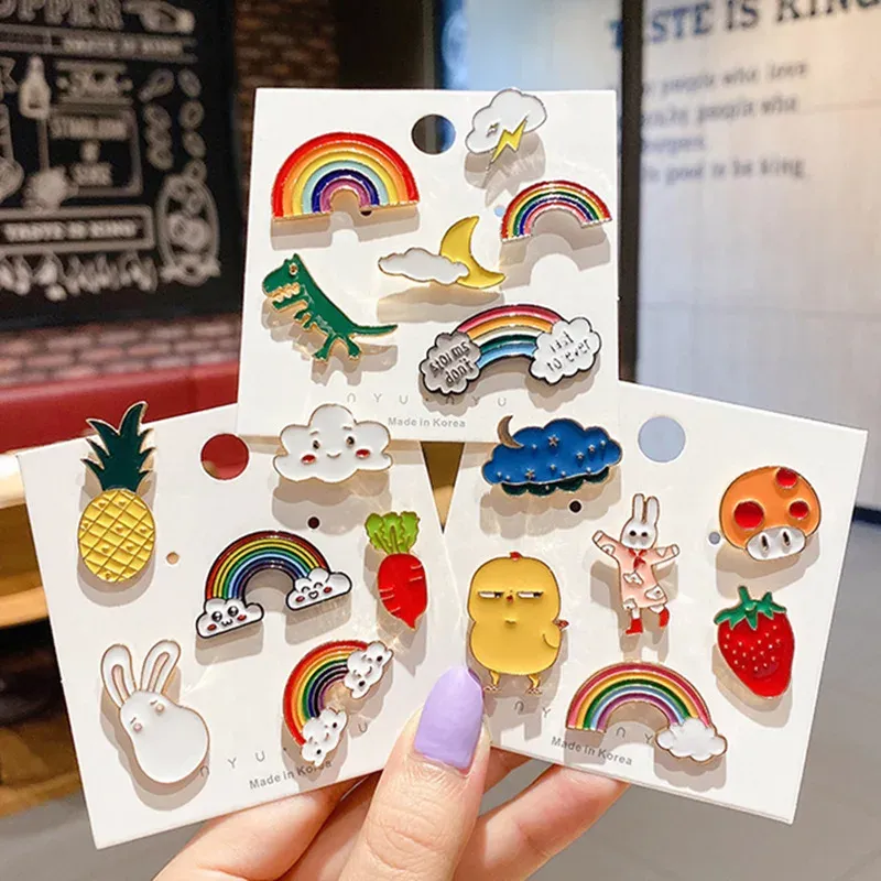 Cute Enamel Pins Set: Random Animal & Plant Metal Badges for Backpacks, Clothing, Hats, Bags - Fun Jewelry for Women & Kids showcase 2