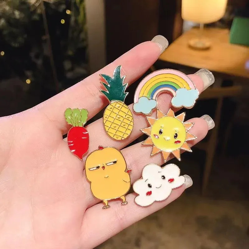 Cute Enamel Pins Set: Random Animal & Plant Metal Badges for Backpacks, Clothing, Hats, Bags - Fun Jewelry for Women & Kids showcase 6