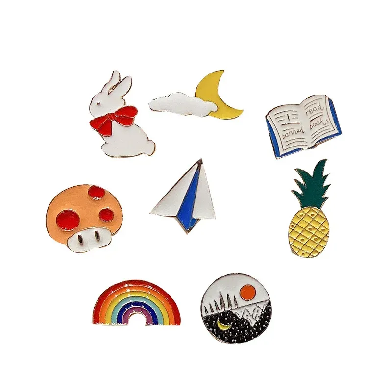 Cute Enamel Pins Set: Random Animal & Plant Metal Badges for Backpacks, Clothing, Hats, Bags - Fun Jewelry for Women & Kids showcase 8