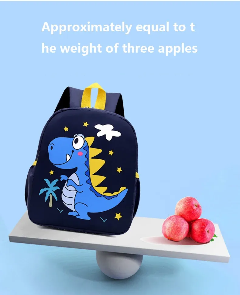 Cute Cartoon Dinosaur Baby Backpacks for Kindergarten, School Bags for Boys and Girls, Adjustable Animal Kid Backpacks showcase 4