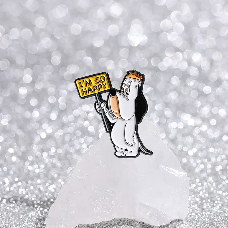 Cute Cartoon Dog Enamel Pins - Funny Animation Brooch Lapel Badge for Backpacks, Ideal Animal Jewelry Gift for Kids & Friends thumbnail 5