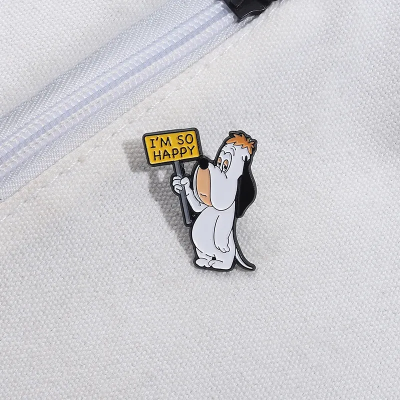 Cute Cartoon Dog Enamel Pins - Funny Animation Brooch Lapel Badge for Backpacks, Ideal Animal Jewelry Gift for Kids & Friends showcase 6