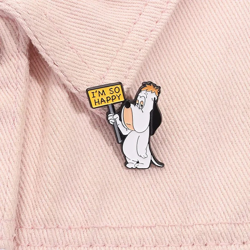 Cute Cartoon Dog Enamel Pins - Funny Animation Brooch Lapel Badge for Backpacks, Ideal Animal Jewelry Gift for Kids & Friends showcase 10