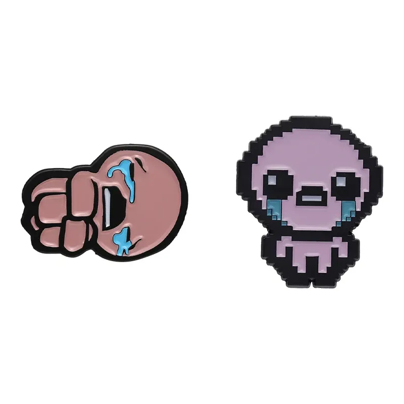 The Binding of Isaac Retro Pixel Art Enamel Pin Badge - Cute Custom Metal Game Jewelry for Backpacks, Lapels, Gifts for Kids & Friends showcase 8