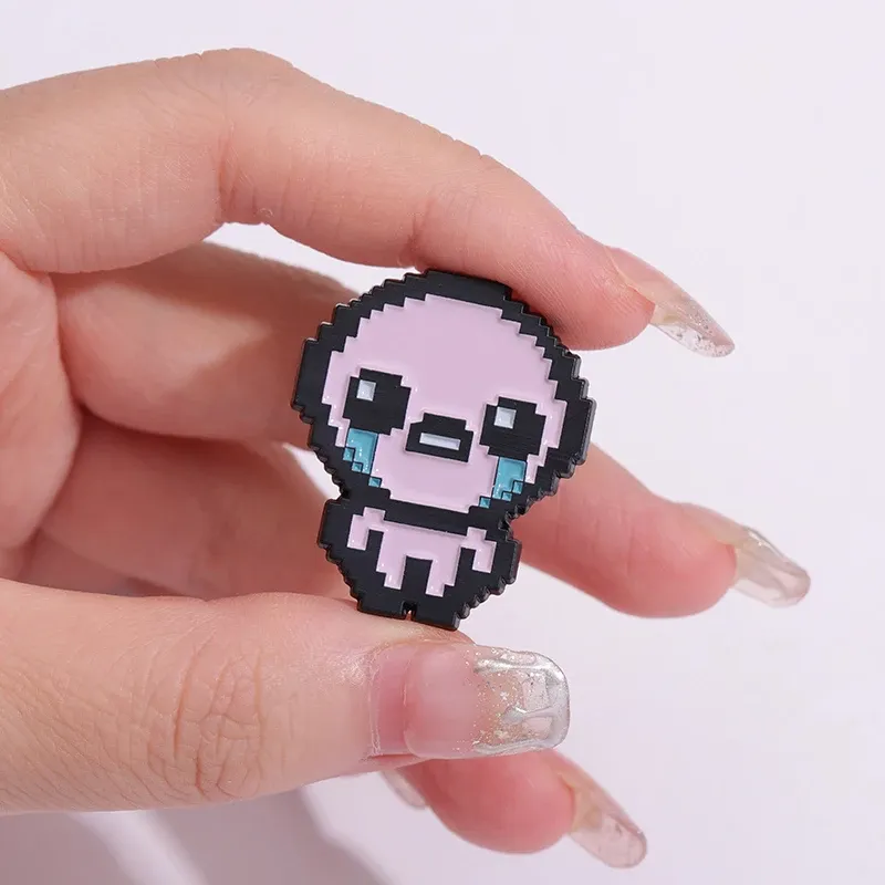The Binding of Isaac Retro Pixel Art Enamel Pin Badge - Cute Custom Metal Game Jewelry for Backpacks, Lapels, Gifts for Kids & Friends showcase 2