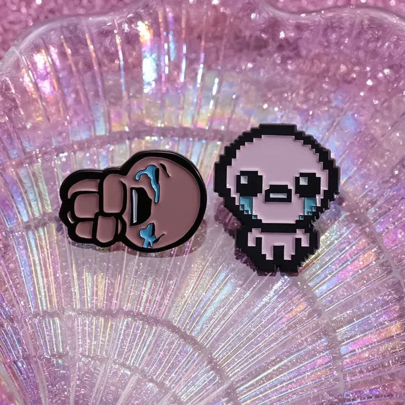 The Binding of Isaac Retro Pixel Art Enamel Pin Badge - Cute Custom Metal Game Jewelry for Backpacks, Lapels, Gifts for Kids & Friends showcase 6